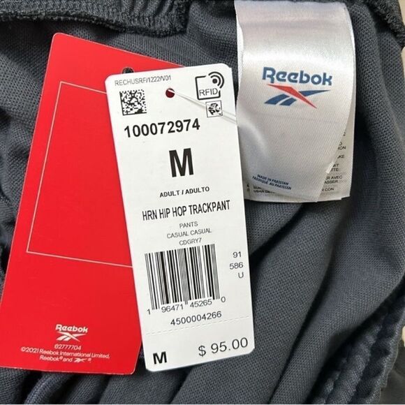Reebok Men's Gray Track pants(Size Medium) - Picture 8 of 10